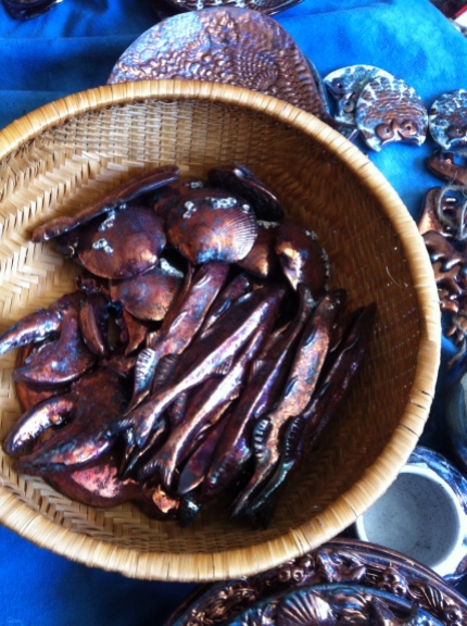 capelin, lobster claws and barnacle clams